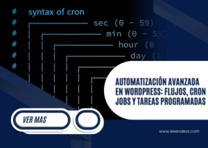 Automatización avanzada en WordPress flujos, cron jobs y tareas programadas