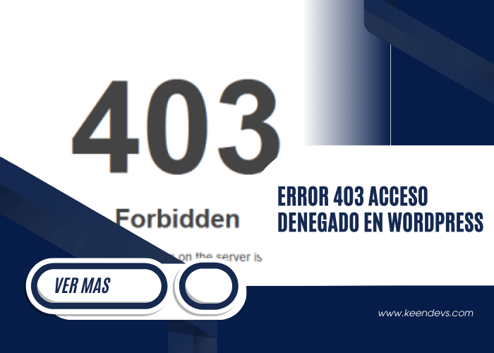 Error 403 acceso denegado en WordPress