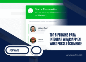 Top 5 plugins para integrar WhatsApp en WordPress fácilmente